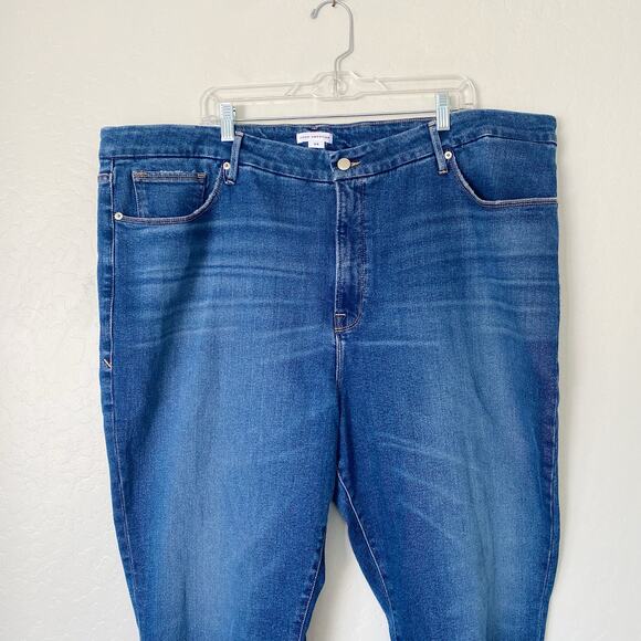 Good American Blue High Rise Stretch Skinny Jeans Plus Size 24 - Picture 3 of 6